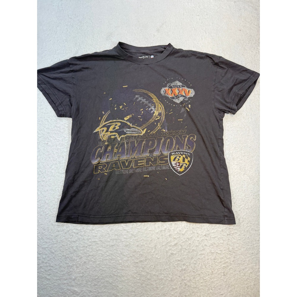 Abercrombie & Fitch NFL Baltimore Ravens Super Bowl XXXV Champions T-Shirt XL